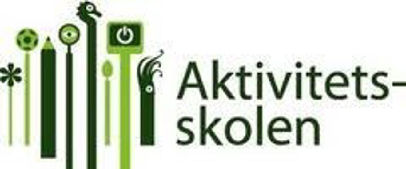 Et nærbilde av en logo Et nærbilde av en logo