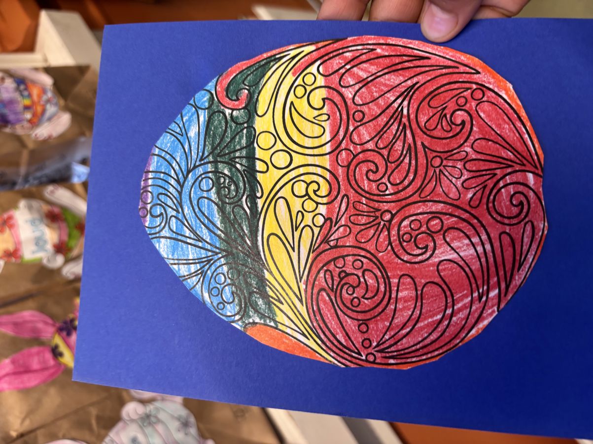 et fargerikt kunstverk